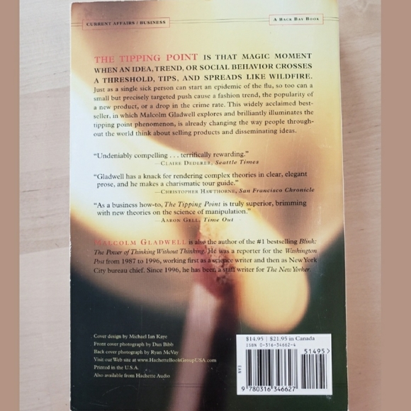 ๐3/25๐ THE TIPPING POINT Book By Malcolm Gladwell - Picture 2 of 4